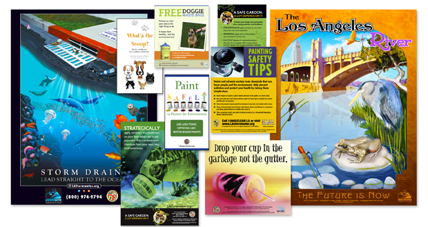 Collage of printed materials